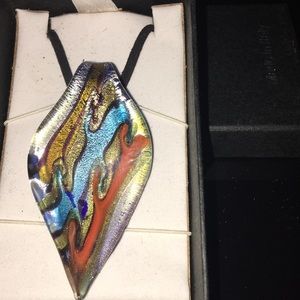 Italian Dichroic glass pendant
